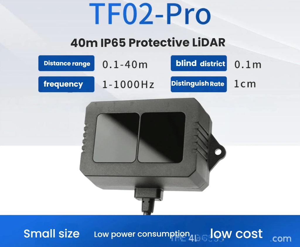 TF02 - Pro / i LiDAR Sensor up to 40m | Low Cost · High Performance · IP65 Protection - LidarTechSolutions