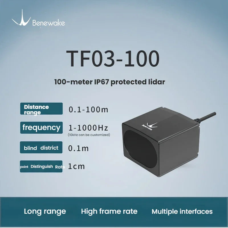 TF03 - 100 Series Industrial - Grade LiDAR Sensor 100m | Long Range · High Protection · Low Power · Easy Integration - LidarTechSolutions